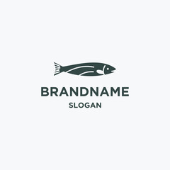 Fish logo icon design template vector illustration