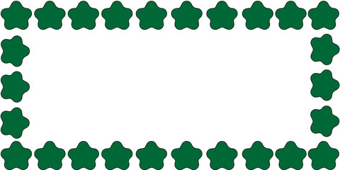 green star frame border