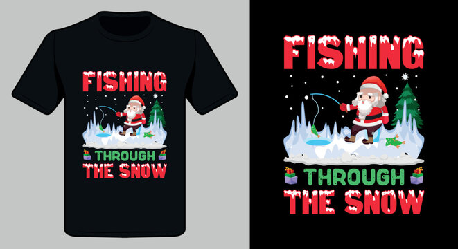 Merry Christmas t shirt design. Christmas t-shirt Design.