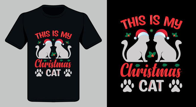 Merry Christmas t shirt design. Christmas t-shirt Design.