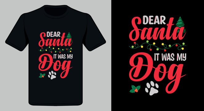 Merry Christmas t shirt design. Christmas t-shirt Design.