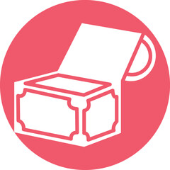 Empty treasure Vector Icon

