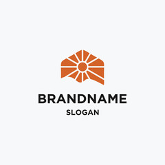 sun logo icon design template vector illustration