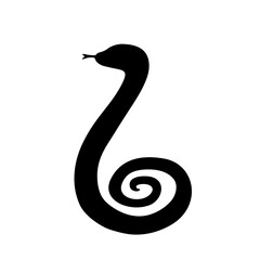 Snake Silhouette - Vector Icon