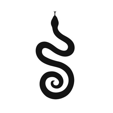Snake Silhouette - Vector Icon