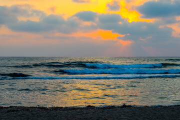Sunset On Ocean's Horizon
