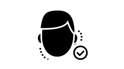 facial reconstruction surgery line icon animation