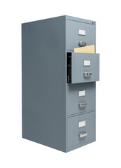 PNG file no background Filing cabinet with open drawer