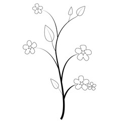 Flower art design vector file.