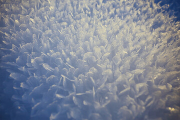 abstract winter background hoarfrost frost ice snow seasonal