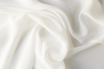 Obraz premium White satin background or design element.