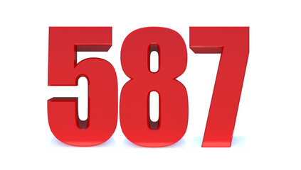 587 number