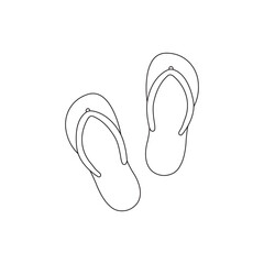  Footwear vector isolated on white background. slipper vector. 