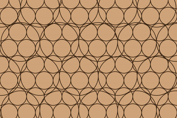 Naklejka premium Random dark yellow circles texture background, dark yellow circles with lighth yellow background