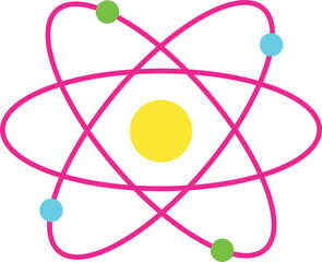 Illustration vector of colorful planet icon. simple design