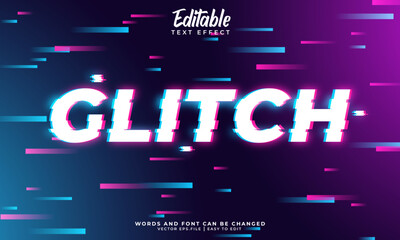 Editable text effect glitch for your banner