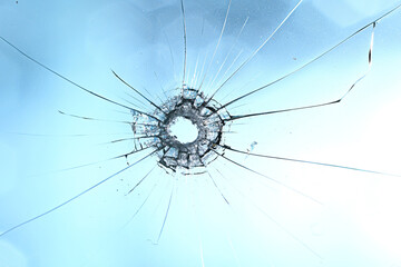 background bullet hole glass abstract crime gun shot