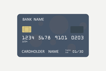 Realistic detailed credit card vector