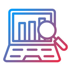 Fototapeta premium Monitoring Icon Style