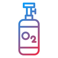 Obraz premium Oxygen Tank Icon Style
