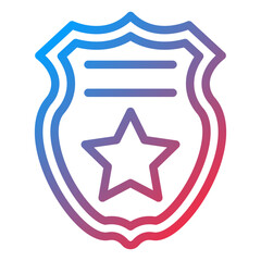 Police Badge Icon Style