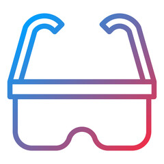 Safety Glasses Icon Style