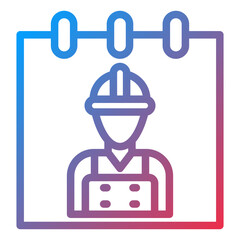 Labour Day Icon Style