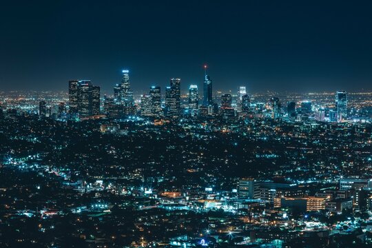 Fototapeta city skyline at night