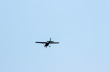 Fototapeta na wymiar Overhead Small Aircraft