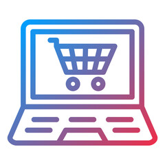 Online Shopping Icon Style