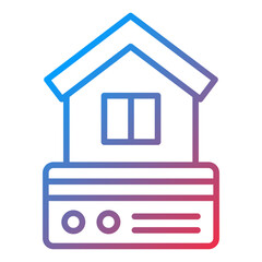 House Payment Icon Style