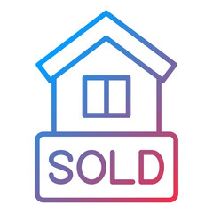 House Sold Icon Style