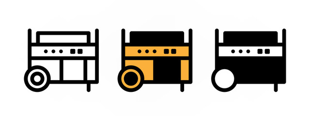 Power generator simple icon illustration