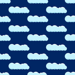 Seamless background with clouds