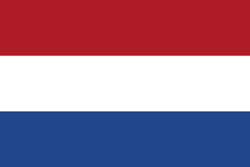Netherlands  flag standard shape and color