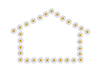 house made from flowers