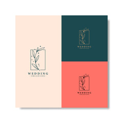 Abstract Flowers Vector Signs or Logo Templates.