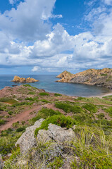 Coloms Island in Menorca, Spain.