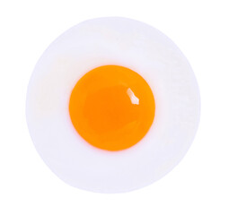 Fried egg isolated on transparent background with PNG.