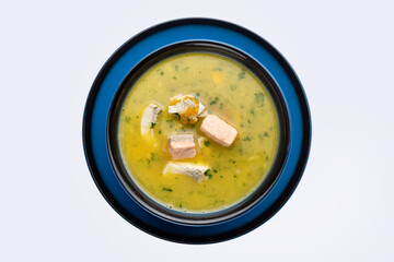 delicious soup in a restaurant
