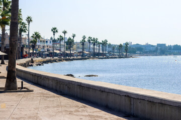 Fototapeta na wymiar Paphos Harbor In Cyprus
