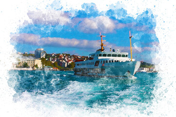Bosphorus ferry service, Sea transportation, Touristic Bosphorus tour