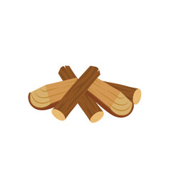 Firewood vector illustration