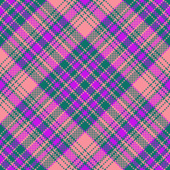 Textile plaid seamless. Tartan check fabric. Vector pattern background texture.
