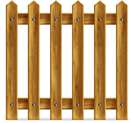 Wooden fence