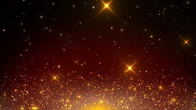 golden background sparkles glitter stars video