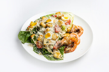 a delicious salad in a restaurant
