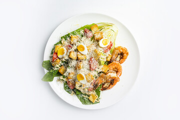 a delicious salad in a restaurant
