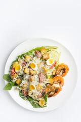 a delicious salad in a restaurant
