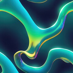 Organic gradient surreal background. Fluid shapes. Melting slime.